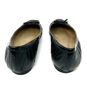 fs/ny Size 6 Flats Black Ballet Slip on Bow Tie Solid Casual Everyday‎ Basic thumbnail 4
