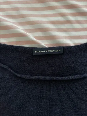 Brandy Melville Navy Sweater thumbnail 3