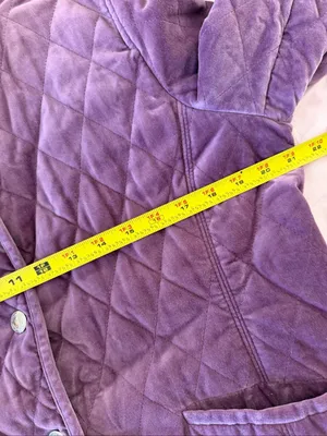 Coach Purple velvet coach jacket Size L thumbnail 3
