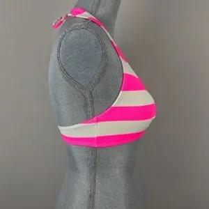 Juicy Couture Pink Striped Halter Bikini Top, $76 SMALL thumbnail 3