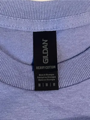 Gildan Women’s Lavender Short Sleeve 100% Heavy Duty Cotton T Shirt Size Medium thumbnail 6
