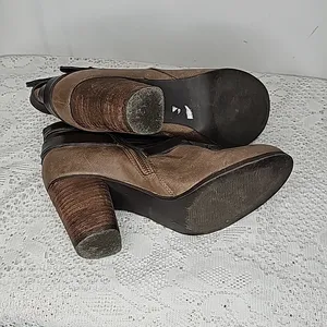 Madden Girl Deluxe faux leather zip up heeled ankle boots booties sz 8 thumbnail 7