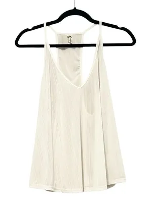 FREE PEOPLE Intimately Wear me Now White Spaghetti Strap Cami Sz S thumbnail 2