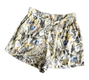 Abercrombie & Fitch Tropical Floral Linen Blend Shorts Women’s Small NWT Pull On thumbnail 1