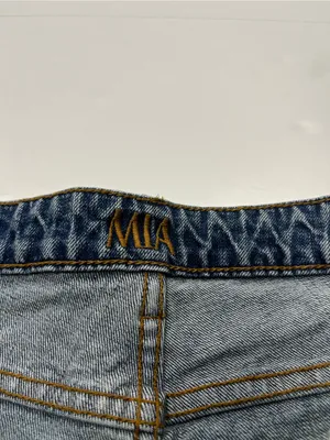 Kimes Ranch Mia 16 / 34 Blue Denim Jeans High Rise Relaxed Straight Leg Western thumbnail 3