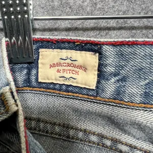 Vintage Abercrombie & Fitch Denim Shorts 4R Button Fly Made in USA Raw Hem Y2K‎ thumbnail 10