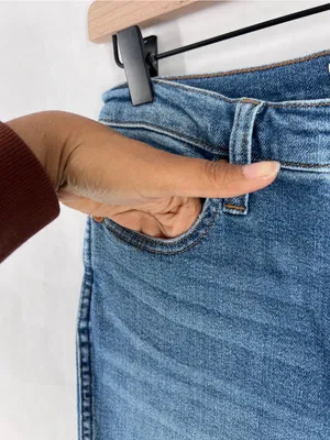 Madewell Medium Wash‎ Denim High Rise Skinny Crop Jeans Size 26 thumbnail 3