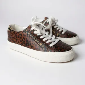 Madewell Sidewalk Calf Hair Leopard Cheetah Sneakers Women’s 7 thumbnail 2