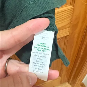 Aerie Size Large Green Oversized Pocket Top thumbnail 5
