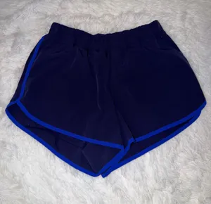 Livi Athletic Shorts Navy with Cobalt Blue Detail Pocket and Lined size XL thumbnail 1
