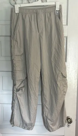 Zara  Light Gray/Tan Cargo Pants thumbnail 1