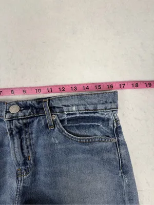 Gap 1969‎ Best Girlfriend Denim Cutoff Shorts Women’s 28 Distressed Raw Hem thumbnail 7