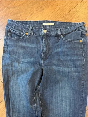 Levi’s 711 Skinny Mid Rise Jeans | Dark Wash Blue | Size 32 - C73-022 thumbnail 2