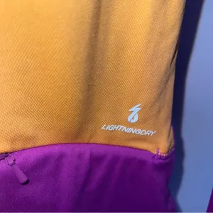New Balance Women’s Purple/Yellow/Gray Colorblock 1/2 Zip Pullover Hoodie-Size M thumbnail 9