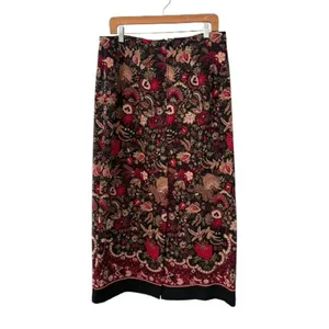 Vintage RL Richard Size 16 Floral Maxi Skirt thumbnail 2