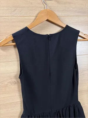 Aqua Fit & Flare Black Ponte Sleeveless Lace-Hem Dress thumbnail 8