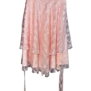 SBerto‎ Lace Tiered Babydoll Mini Dress Fairy Ethereal Women's Small Y2K Ballet thumbnail 3