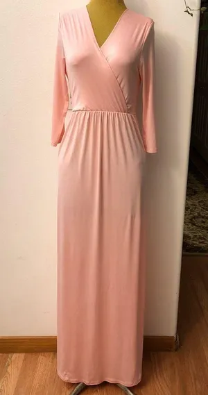 New # Wrapped Ruched Maternity Dress thumbnail 3