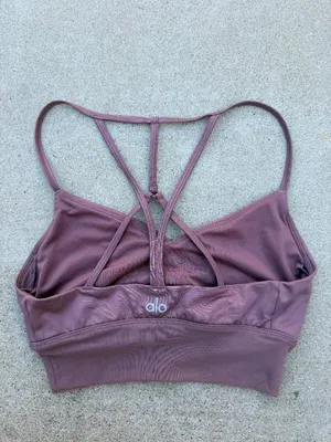 Alo Yoga Purple Strappy Athletic Sports Bra Women Size XS thumbnail 3