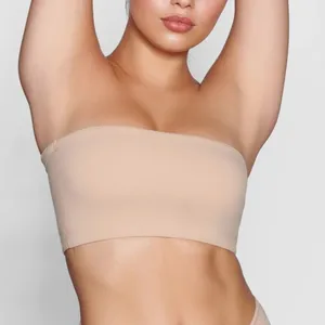 NUDE BANDEAU BRA Tan Size undefined thumbnail 1