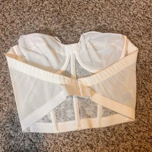 Gelmart Bustier Corset Lace Boning Lingerie Top White 36B‎ thumbnail 2