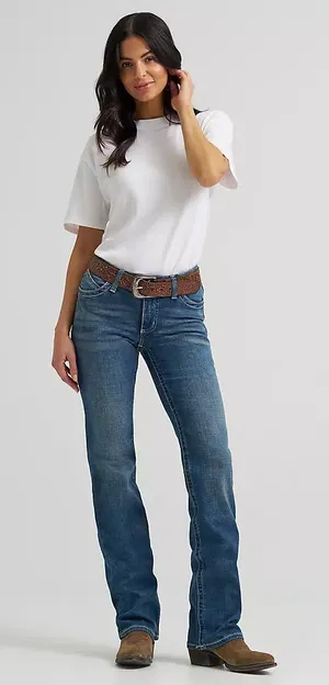 Wrangler Ultimate Riding Willow Mid-Rise Bootcut Jean thumbnail 1