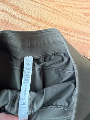 Lululemon License to Train High Rise Pants Dark Olive Size 6 thumbnail 4