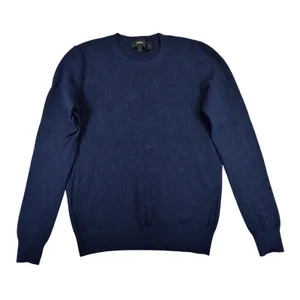 Theory Jaidyn OP Reverie Navy Blue Textured Knit Crew Neck Sweater Small H018712 thumbnail 1