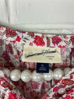 Universal Thread Floral Peasant Top Size XL thumbnail 6