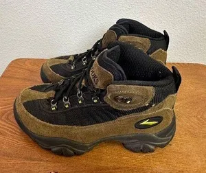 Brooks Women's Suede Mesh Hiking Boots Tan Black 29236 SIZE 6.5 Sku 2706 thumbnail 1