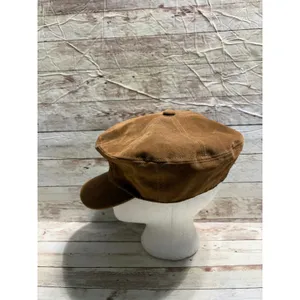 Altar'd State FAux Suede Cabbie Newboy Hat Rounded Crown One-Size Brown Tan thumbnail 4