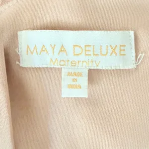 Maya Deluxe Maternity Sequin Tulle Maxi‎ Dress muted Blush Pink Size 8 fairycore thumbnail 7