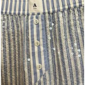 NEW Anthropologie The Wren Boxer Shorts: Sequin Edition - Light Blue Small‎ thumbnail 6