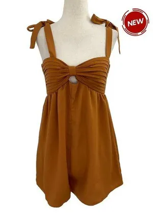 Vestique Brown Brambles Romper Women Size Small NWT | 45-45 thumbnail 1