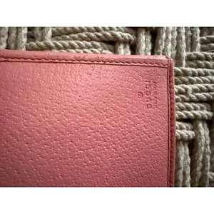 Gucci Vintage Pink Long Snap Wallet with Gold Hardware thumbnail 4