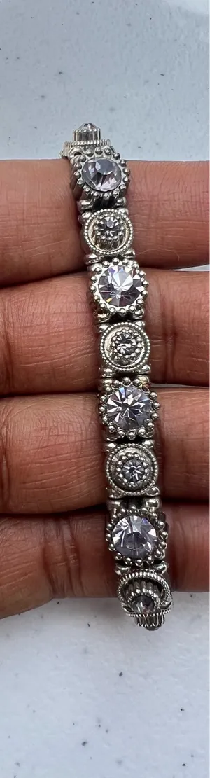 Stretchy Silver Bracelet thumbnail 3
