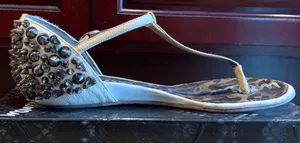 Sam Edelman Studded Embellished Ornate Crystal sandals thumbnail 6