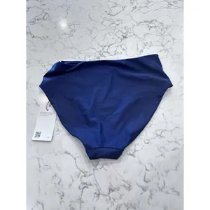 NWT Quince Deep Navy High Rise Bikini Bottoms Size Small thumbnail 2