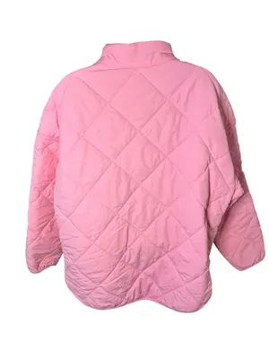 All in Motion Pink Quilted Puffer Jacket Full Zip Oversized L thumbnail 7