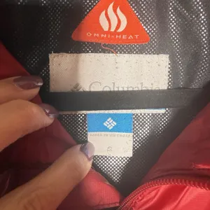 Columbia Puffer Stanford Cardinal Jacket Mens Small Omni-Heat Full Zip Red thumbnail 6