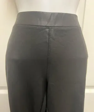 Express Black Faux Leather Low Rise Leggings thumbnail 7