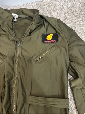 Top Gun Maverick Flight Suit Halloween Party Costume Women’s XL 14-16 thumbnail 5