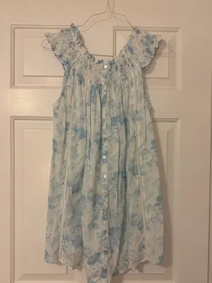 Loveshack Fancy Finchley Slate Blue Dream Mini Dress thumbnail 6