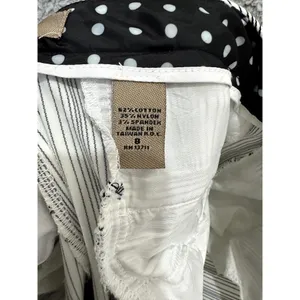 i.e. Pants Womens 8 Gray White Pinstripe Straight‎ Leg Y2K Minimalist Workwear thumbnail 7