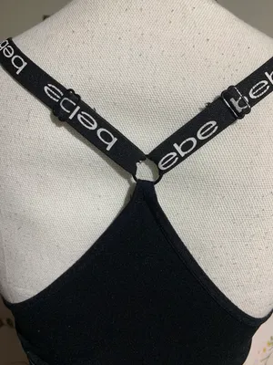 Bebe Black Sports Bra thumbnail 5