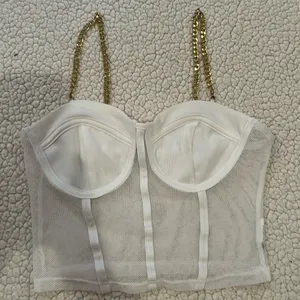Mesh corset top thumbnail 1