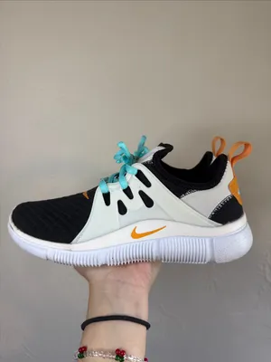 Nike Acalme Training Sneakers Black Aqua Orange Women’s 6.5 thumbnail 4