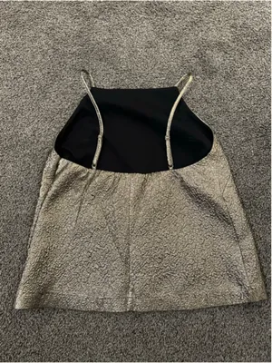 Women's Abercrombie and Fitch Gold Textured Tank Top S with Black Lining thumbnail 7