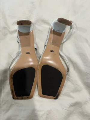 Tony Bianco white heeled thong sandals with ankle strap thumbnail 3