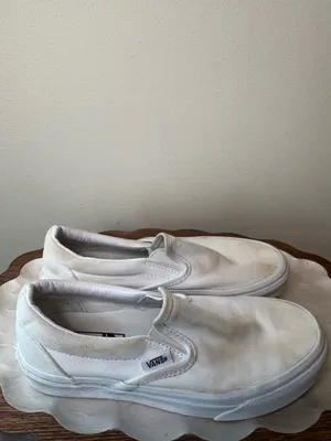 Vans White Slip On Sneakers Size 5 Project‎ thumbnail 2